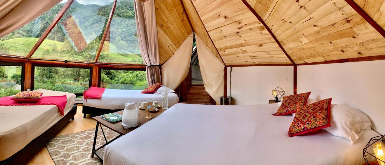 萨兰托Glamping Lumbre别墅 外观 照片