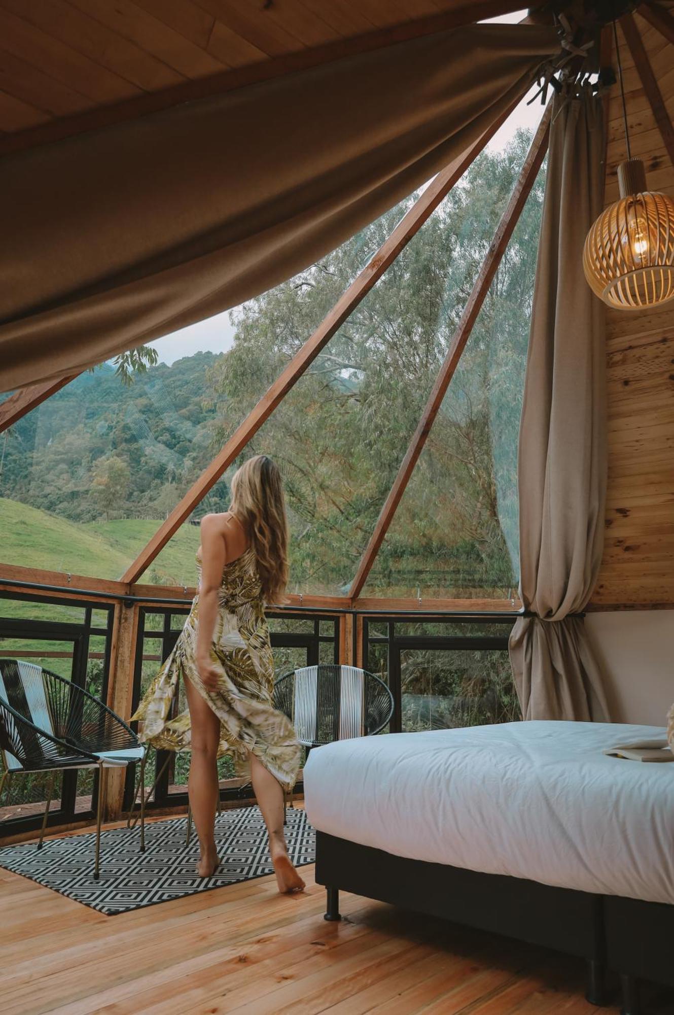 萨兰托Glamping Lumbre别墅 外观 照片