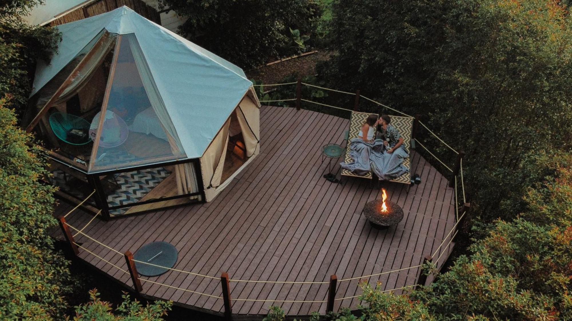 萨兰托Glamping Lumbre别墅 外观 照片