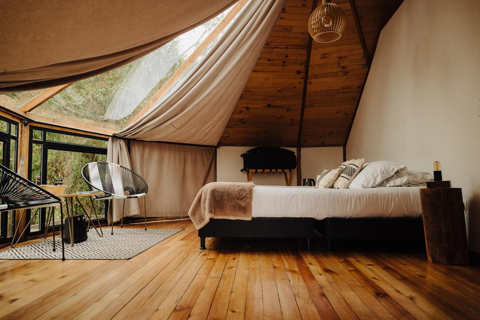 萨兰托Glamping Lumbre别墅 外观 照片
